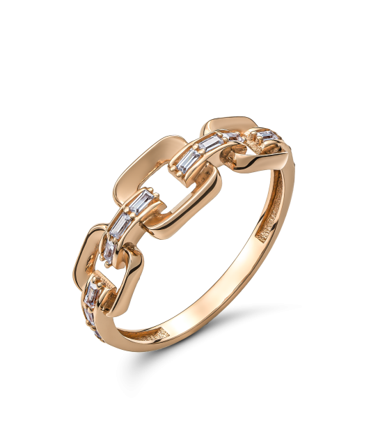 Zelta gredzens ar cirkonijiem