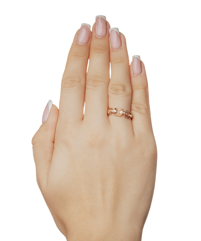 Zelta gredzens ar cirkonijiem