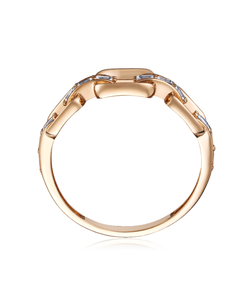 Zelta gredzens ar cirkonijiem