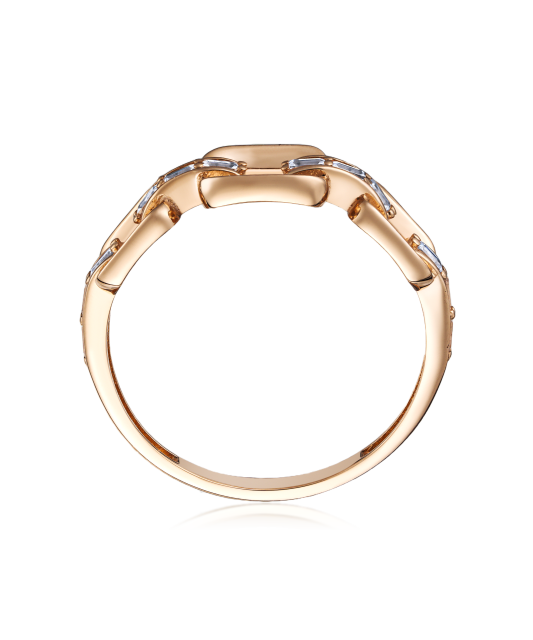 Zelta gredzens ar cirkonijiem