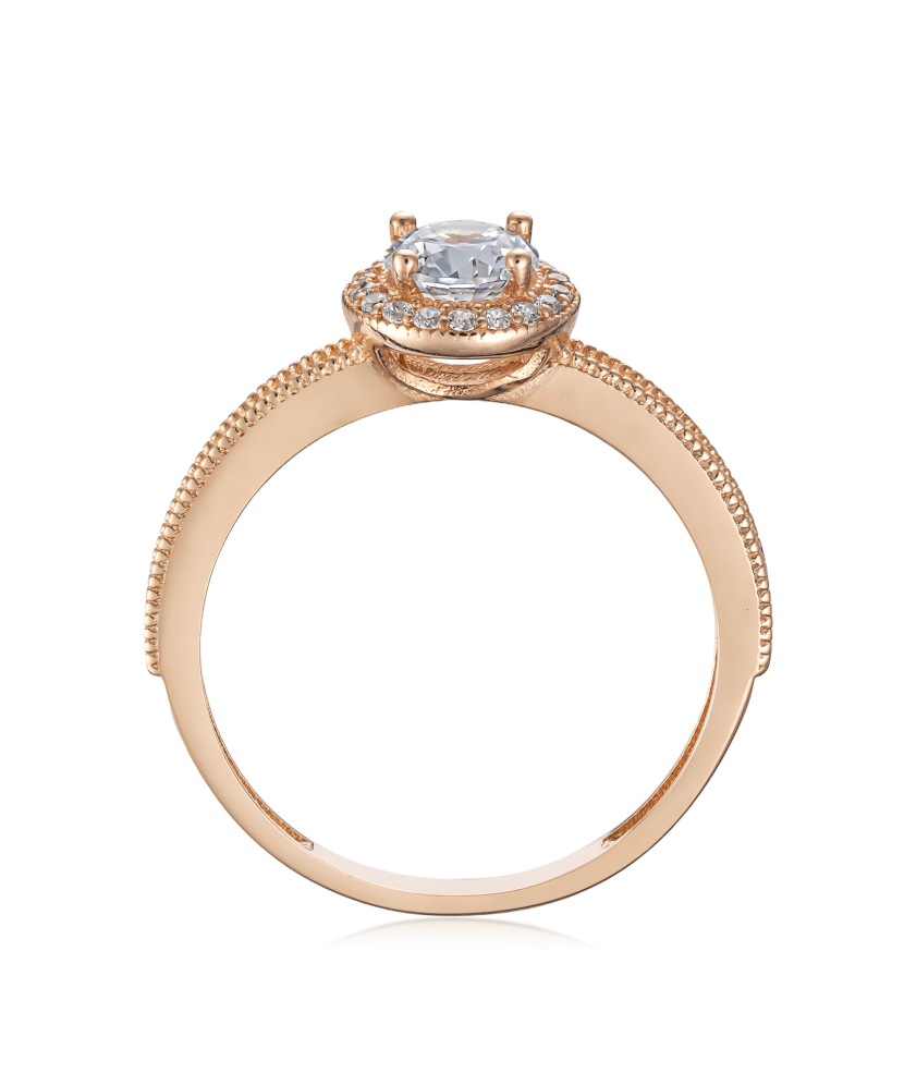 Золотое кольцо с цирконами