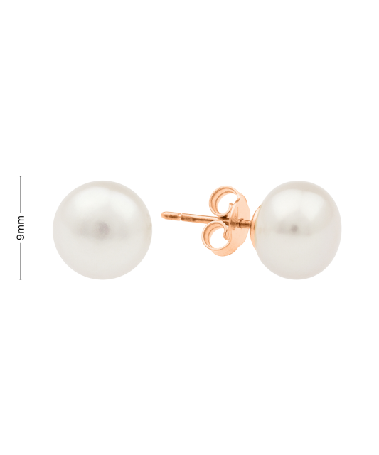 Zelta auskari ar pērlēm