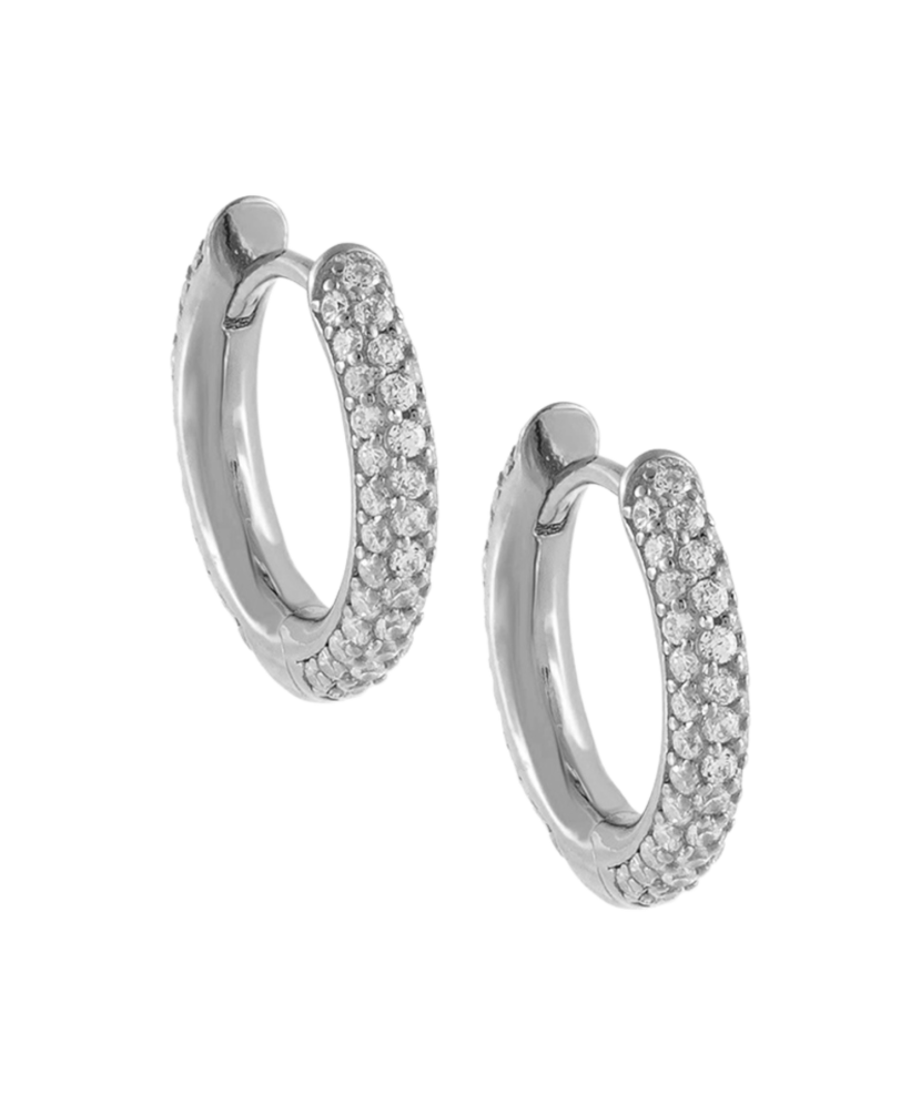 Sudraba auskari ar cirkonijiem