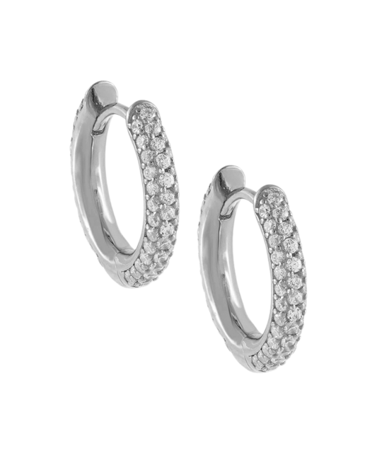 Sudraba auskari ar cirkonijiem