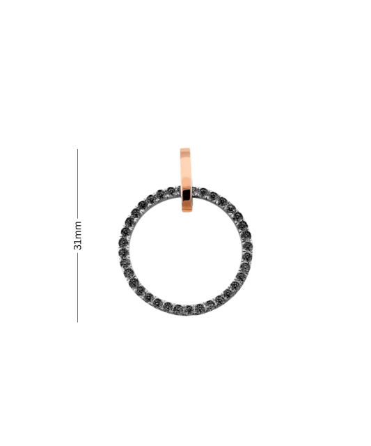 Подвеска из позолоченного серебра с цирконами