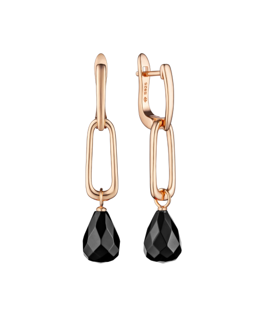 Apzeltīt Sudraba auskari ar spineļiem