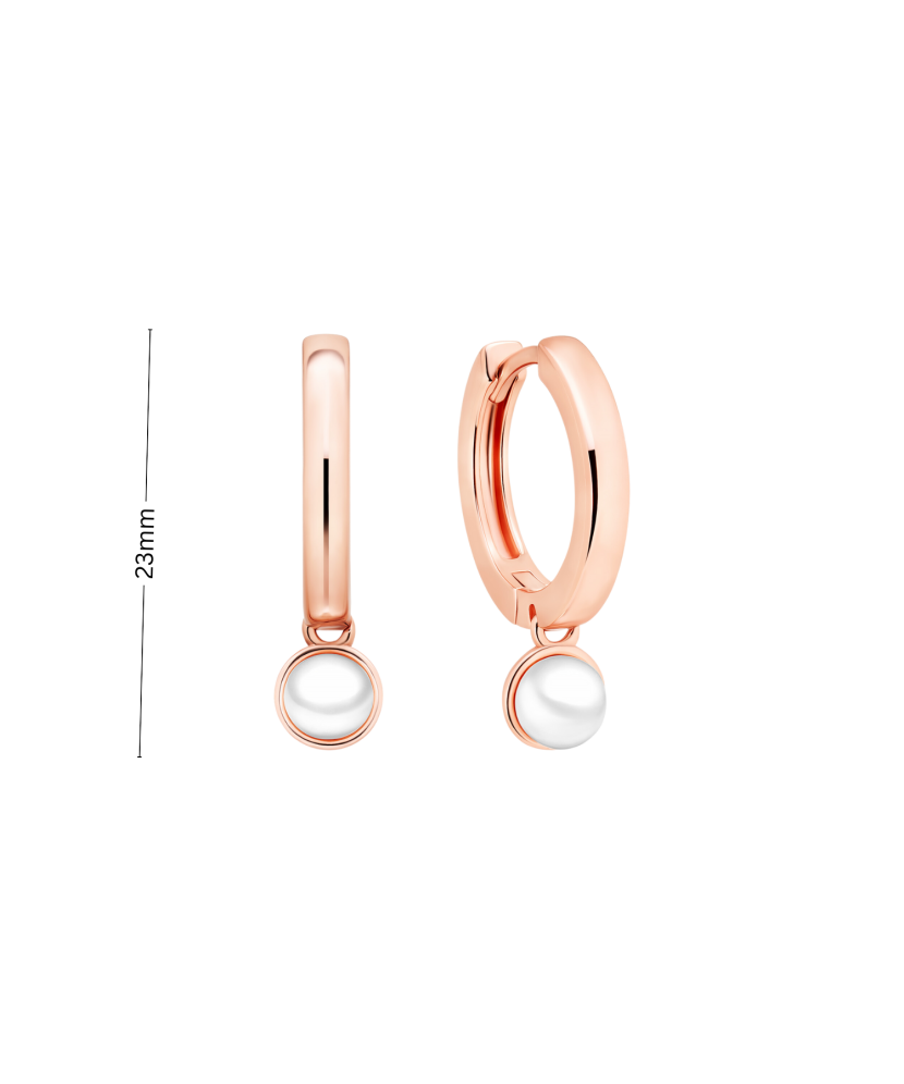 Apzeltīti Sudraba Auskari Ar Pērlēm