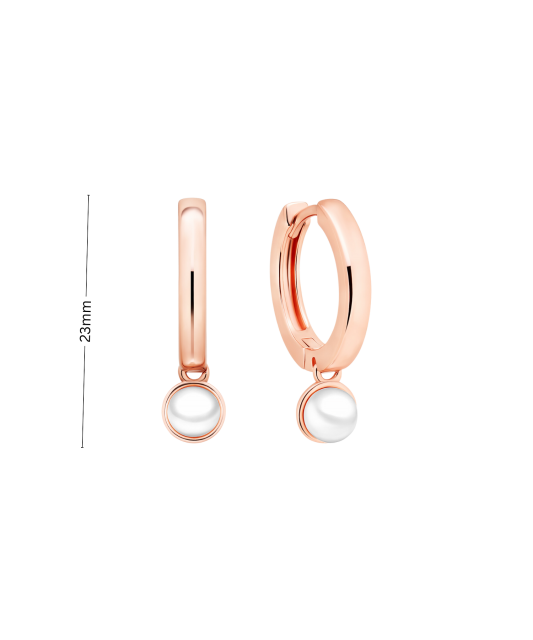 Apzeltīti Sudraba Auskari Ar Pērlēm