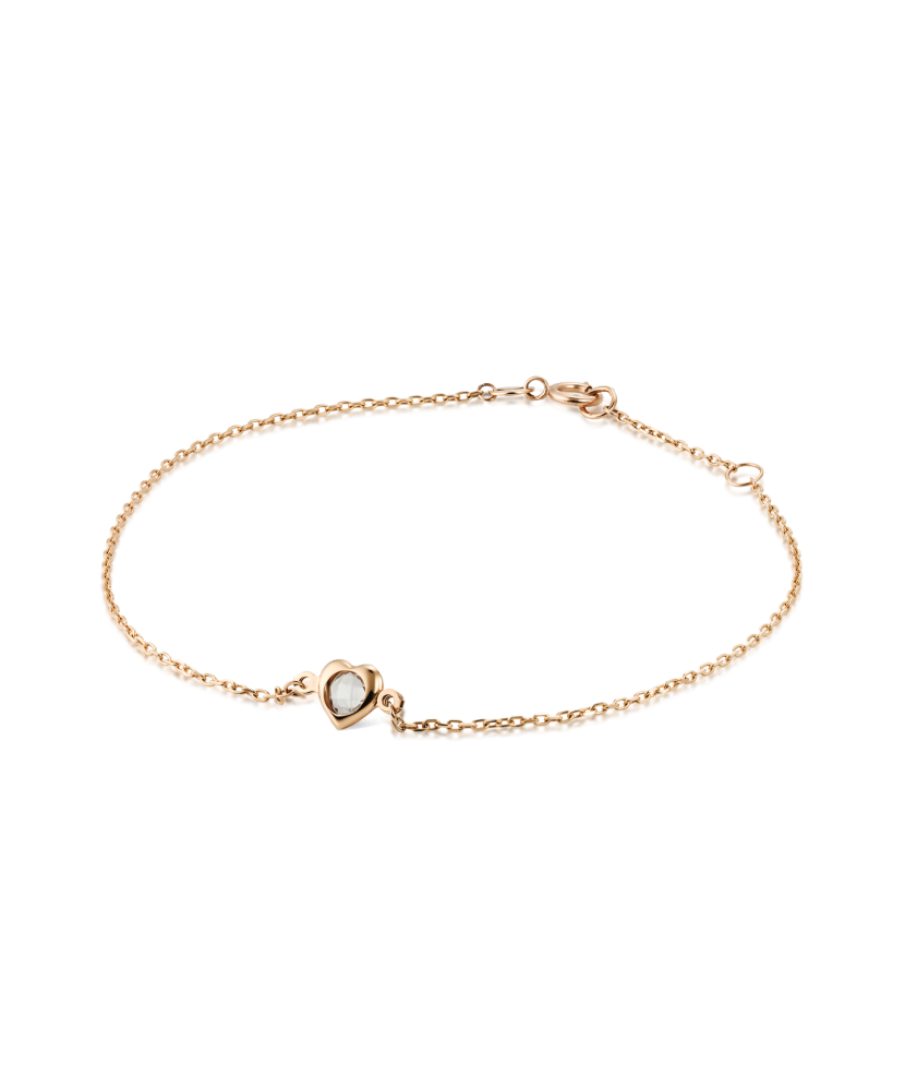 Золотой браслет с цирконом