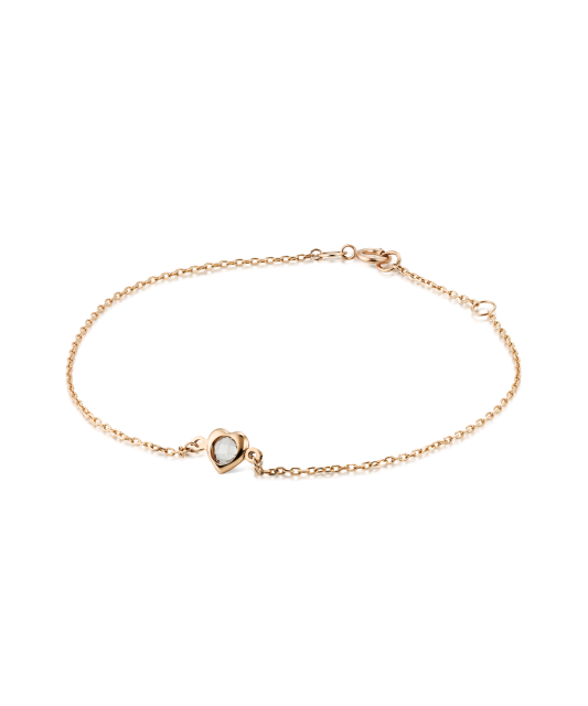 Золотой браслет с цирконом