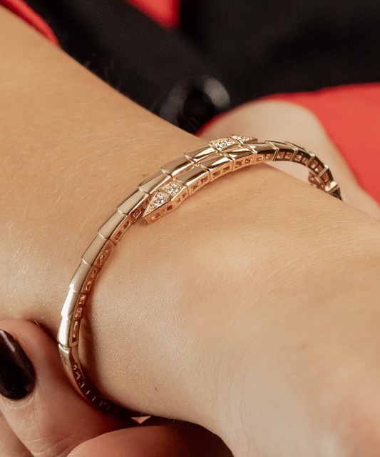 Zelta rokassprādze ar cirkonijiem