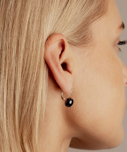 Zelta auskari ar pērlēm - Goldinga