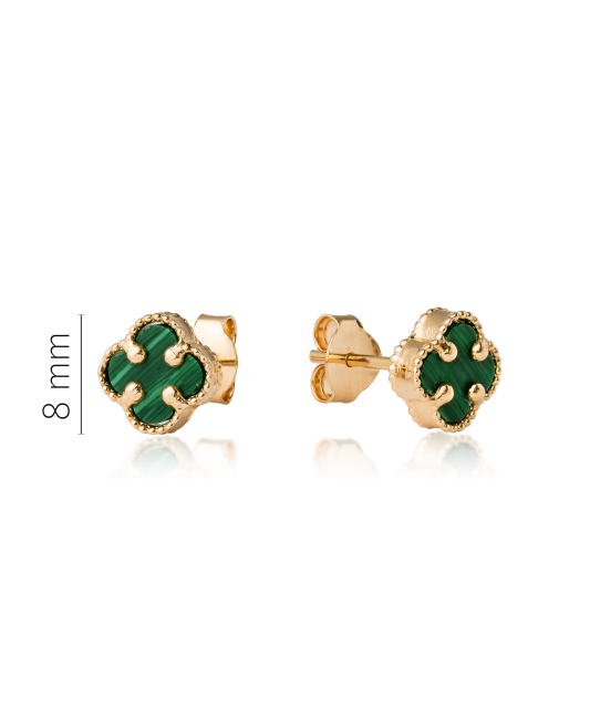 Zelta auskari ar emalju