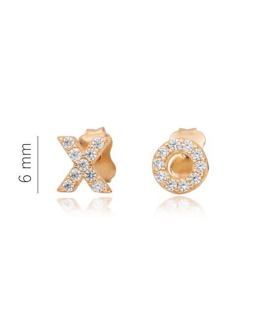 Zelta auskari ar cirkonijiem - Goldinga