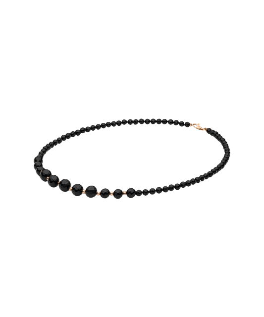 Колье с ониксом и золотом