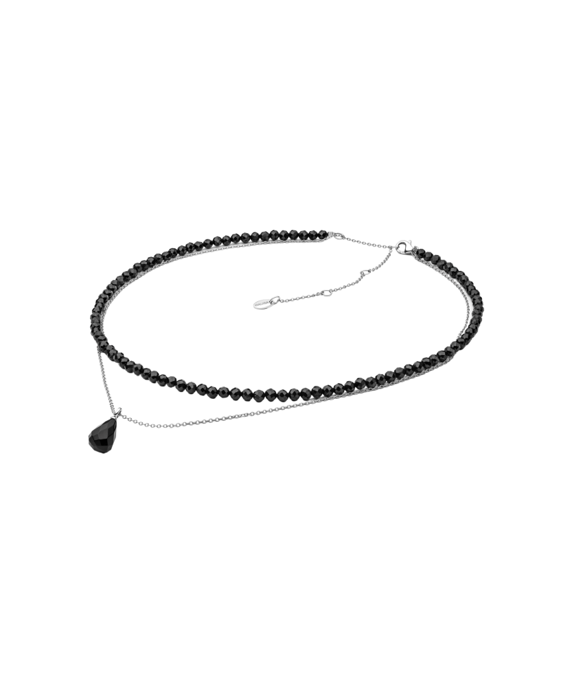 Sudraba ķēdīte ar spineļiem un oniksu