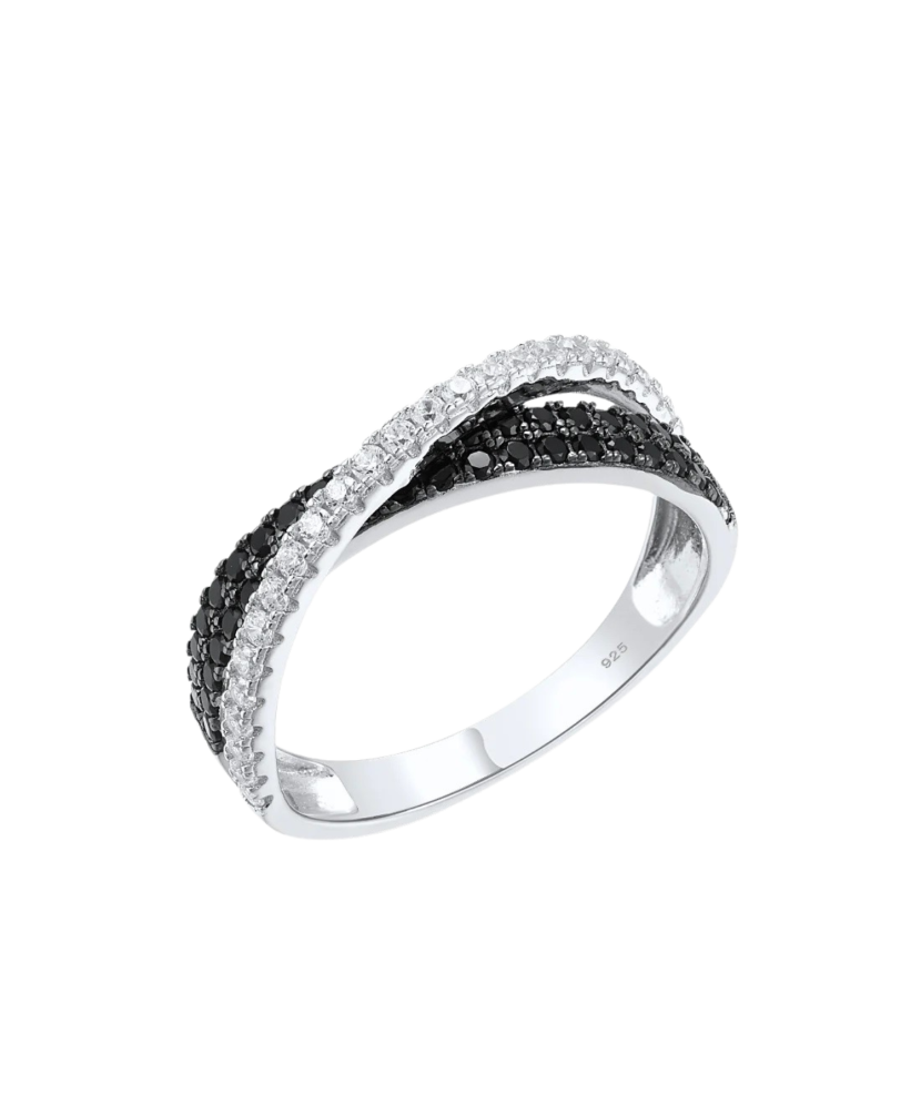 Sudraba gredzens ar cirkonijiemun špineļiem - Goldinga