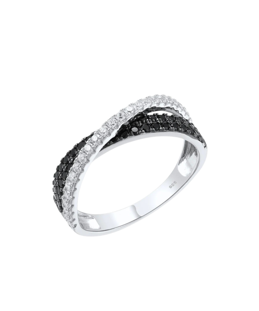 Sudraba gredzens ar cirkonijiemun špineļiem - Goldinga