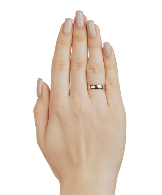 Золотое обручальное кольцо 4мм