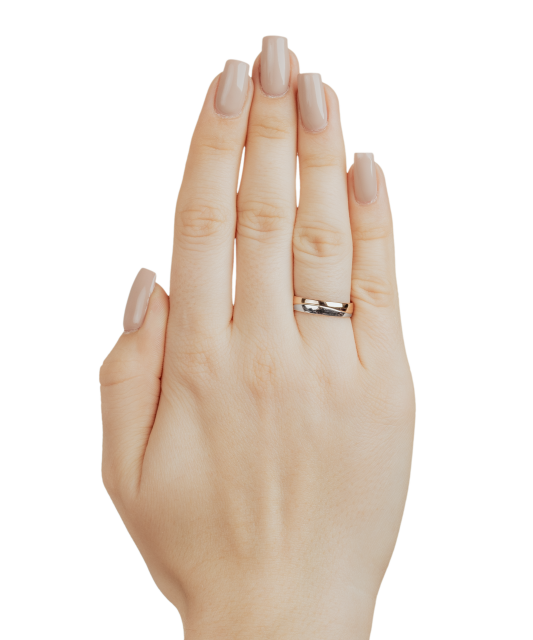 Laulības zelta gredzens 5,5mm ar komfortu - Goldinga