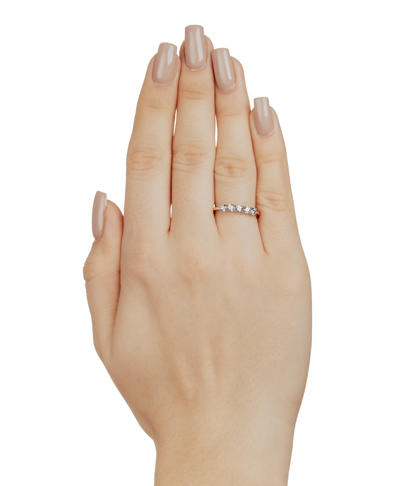 Zelta gredzens ar cirkonijiem