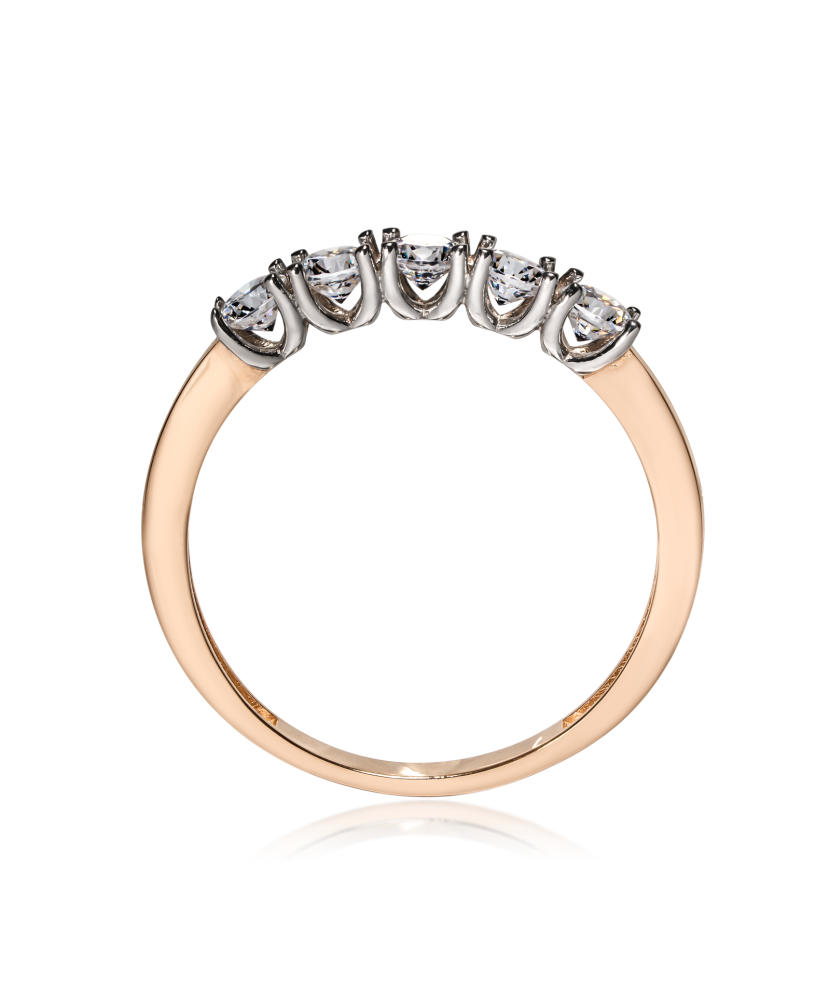 Zelta gredzens ar cirkonijiem