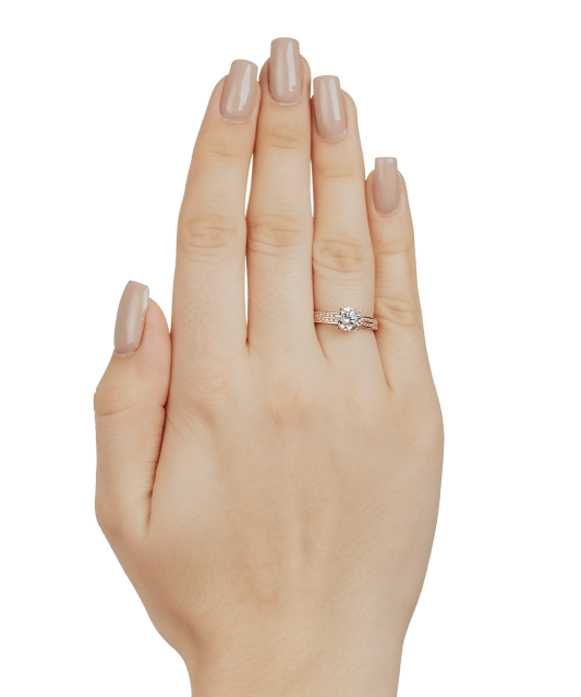 Zelta gredzens ar cirkonijiem