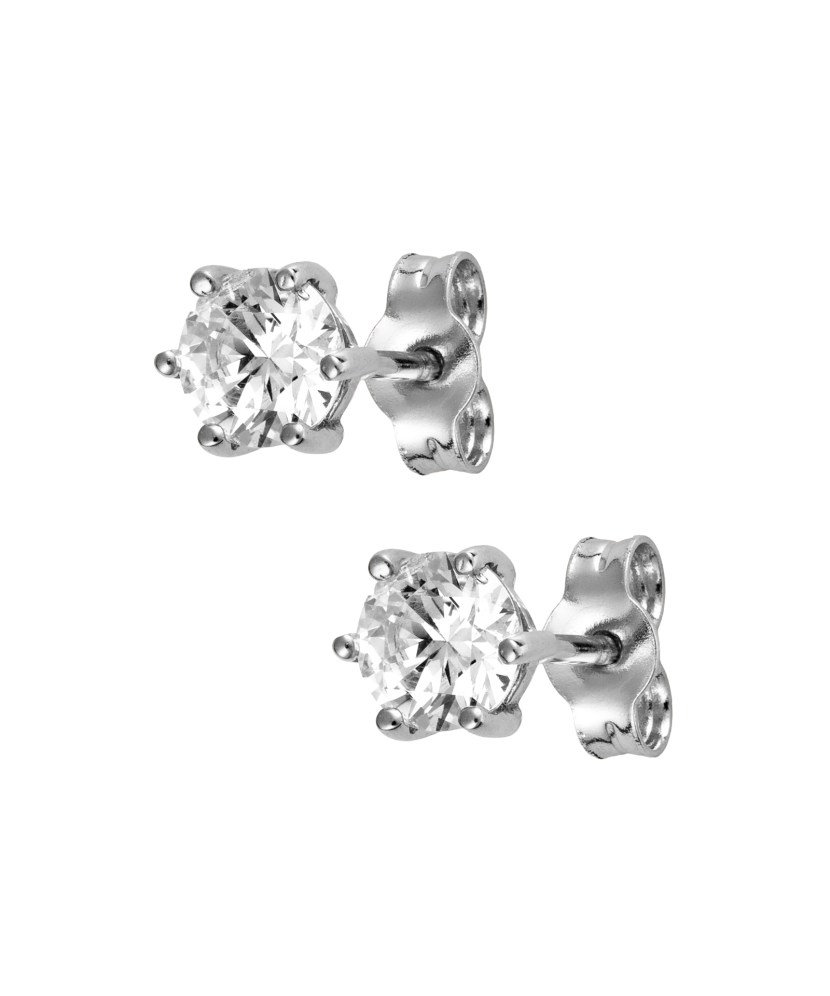 Baltā zelta auskari ar cirkonijiem