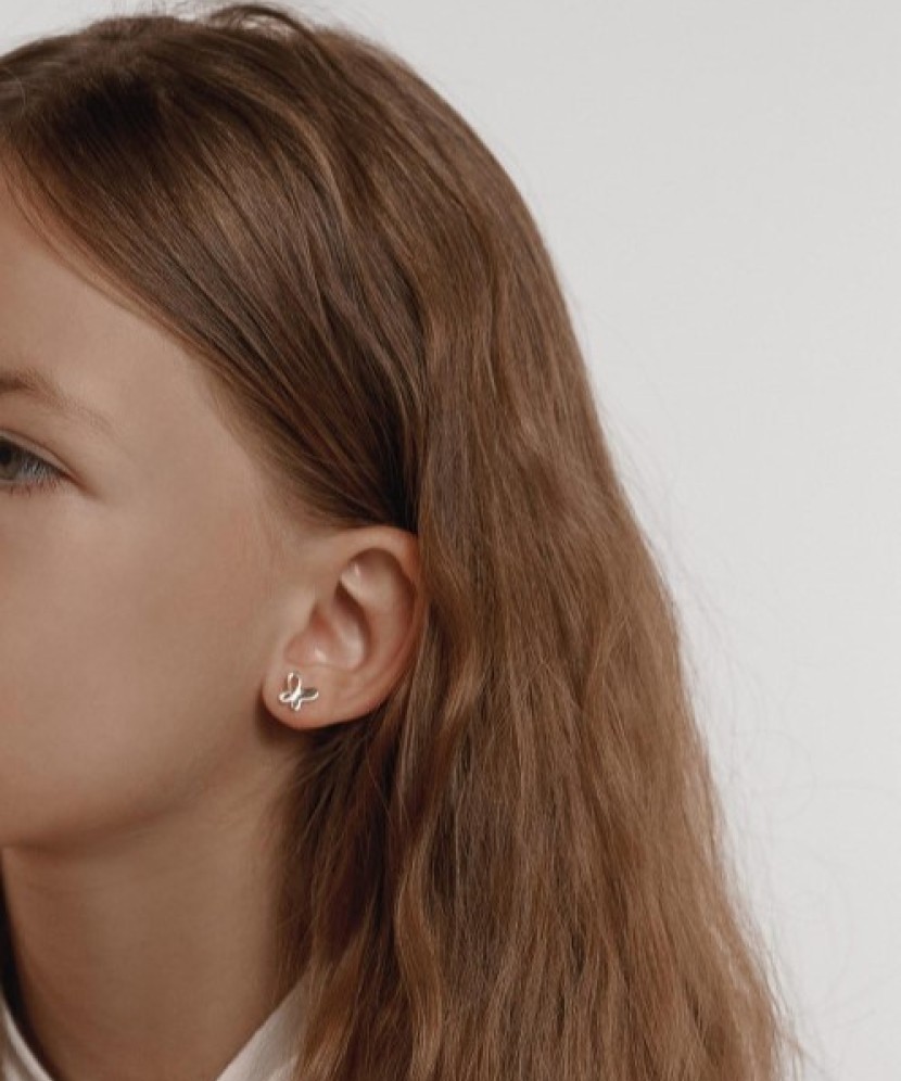 Apzeltīti sudraba auskari