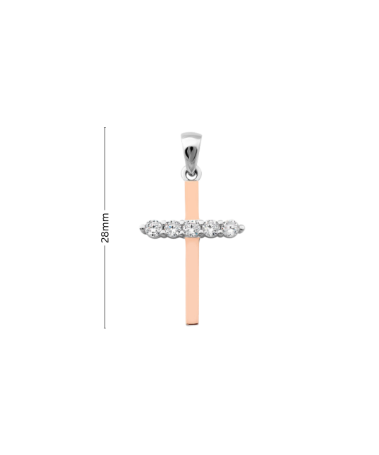 Подвеска из позолоченного серебра с цирконами