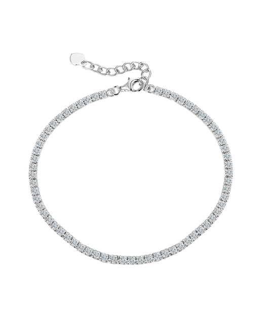 Sudraba rokassprādze ar cirkonijiem