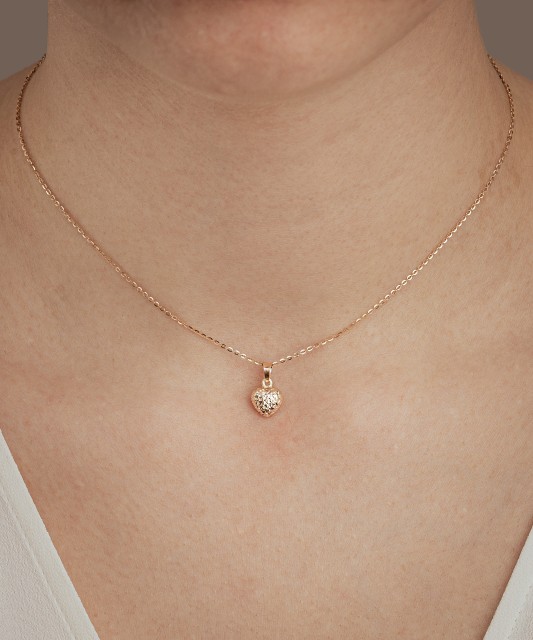 Золотой подвеска "Сердечко"