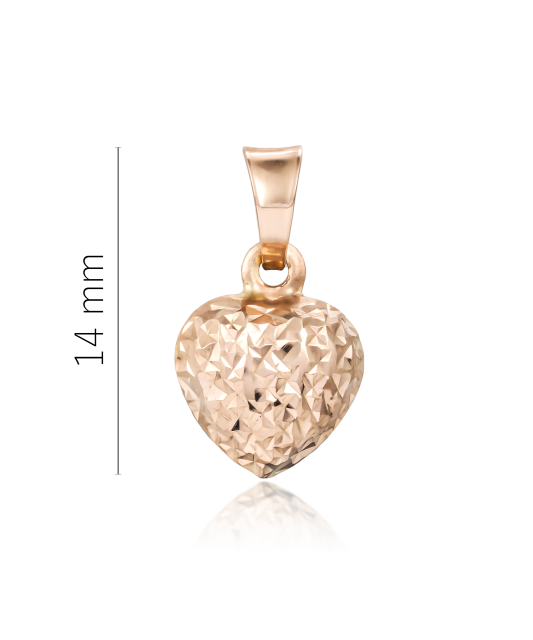 Золотой подвеска "Сердечко"