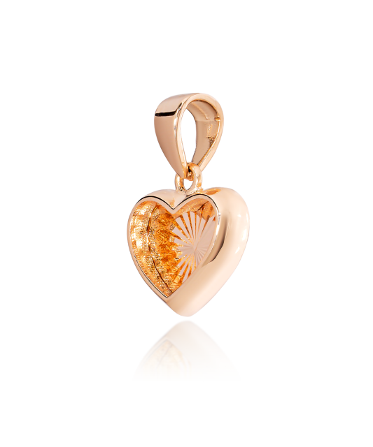Золотая подвеска "Сердечко"