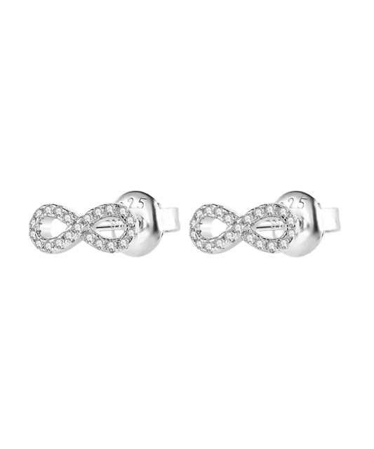 Серьги из серебра с цирконами