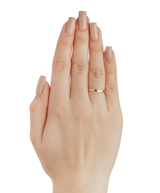 Золотое обручальное кольцо 2 мм