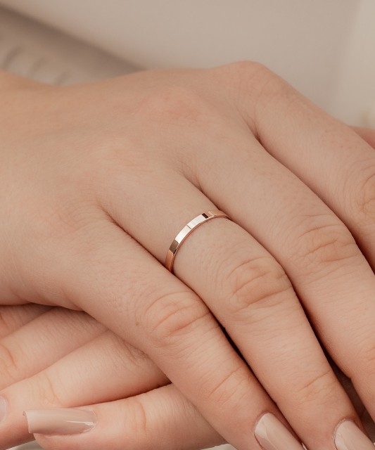 Zelta kāzu gredzens 2mm