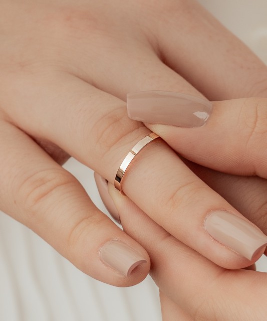 Zelta kāzu gredzens 2mm