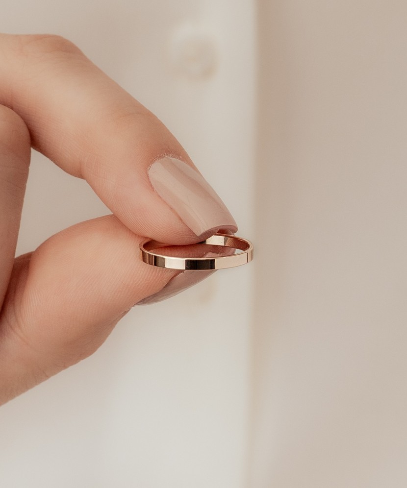 Zelta kāzu gredzens 2mm