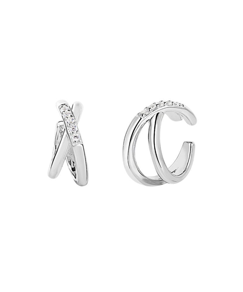 Sudraba auskari ar cirkonijiem