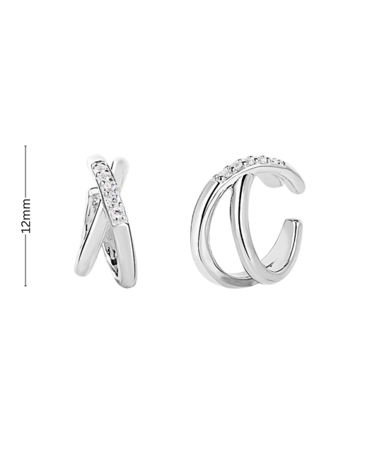 Sudraba auskari ar cirkonijiem