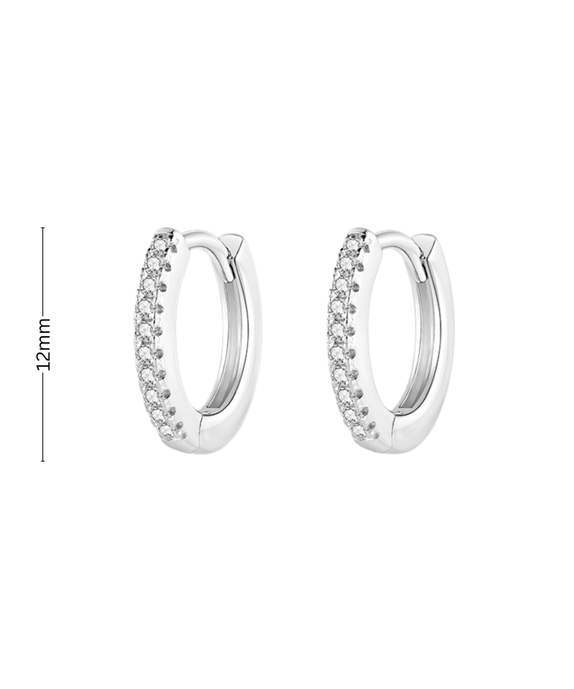 Sudraba auskari ar cirkonijiem