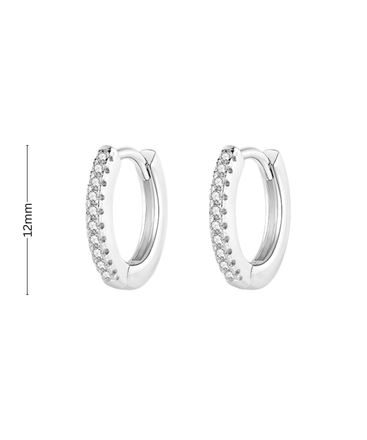 Sudraba auskari ar cirkonijiem