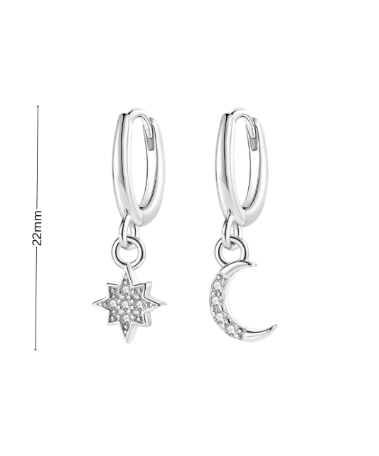 Sudraba auskari ar cirkonijiem