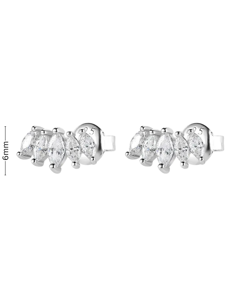 Sudraba auskari ar cirkonijiem