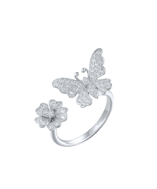 Sudraba gredzens ar cirkonijiem