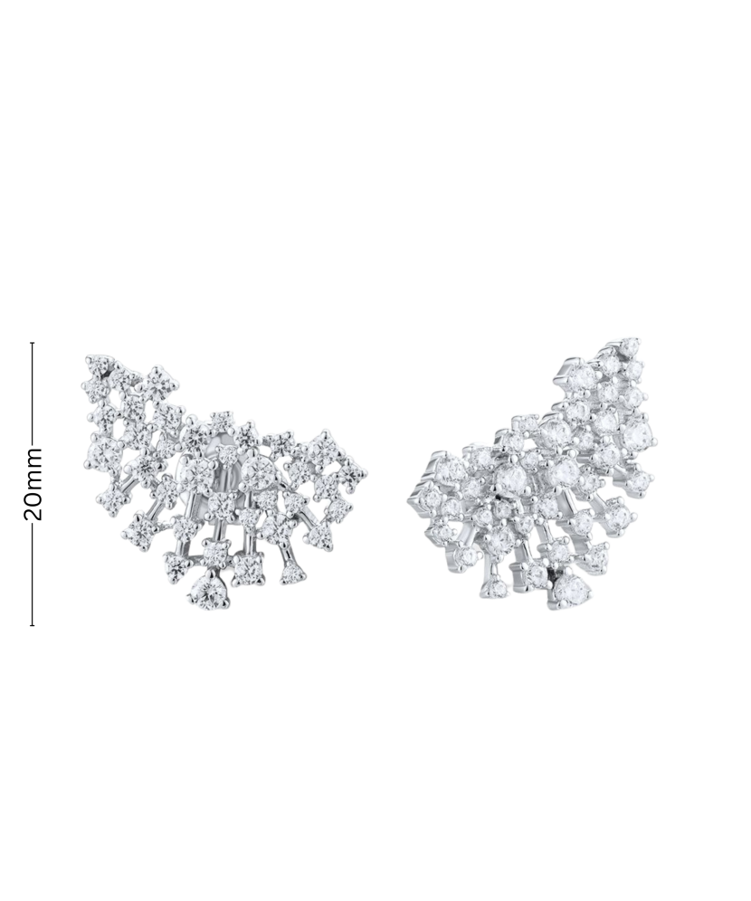 Sudraba auskari ar cirkonijiem