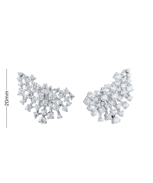 Sudraba auskari ar cirkonijiem