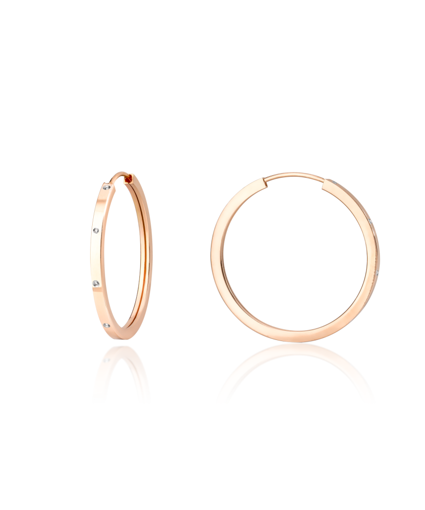 Zelta auskaru komplekti 25mm