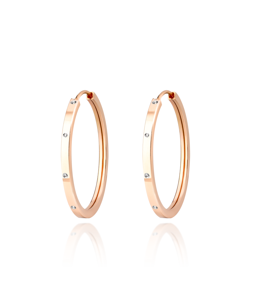 Zelta auskaru komplekti 25mm